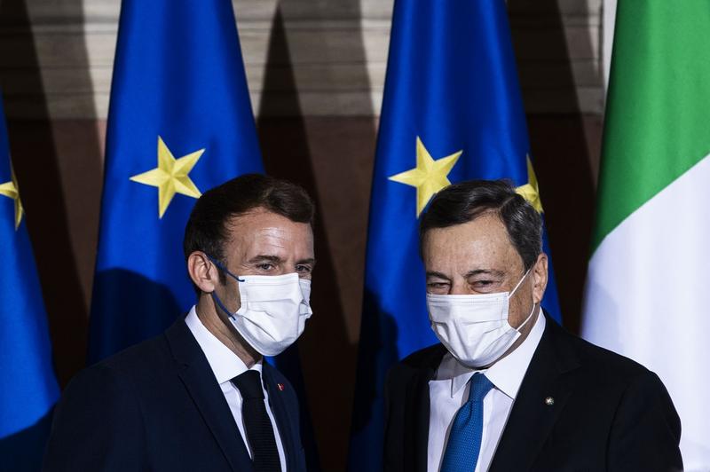 Emmanuel Macron si Mario Draghi, Foto: Francesco Fotia-AGF / Shutterstock Editorial / Profimedia Images