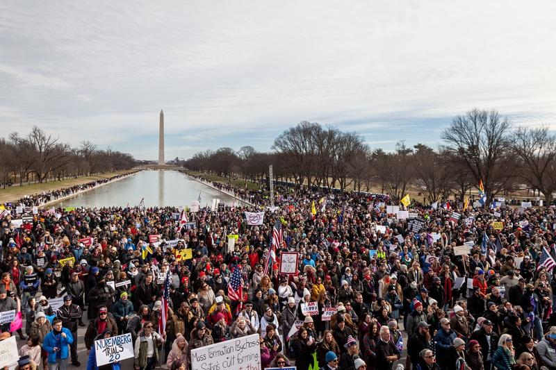 Protest contra vaccinarii la Washington, Foto: Allison Bailey/NurPhoto / Shutterstock Editorial / Profimedia