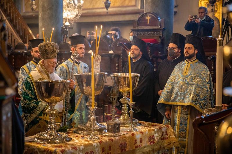 Patriarhul Ecumenic Bartolomeu I a oficiat slujba de Boboteaza, Foto: Tolga Ildun / Zuma Press / Profimedia Images