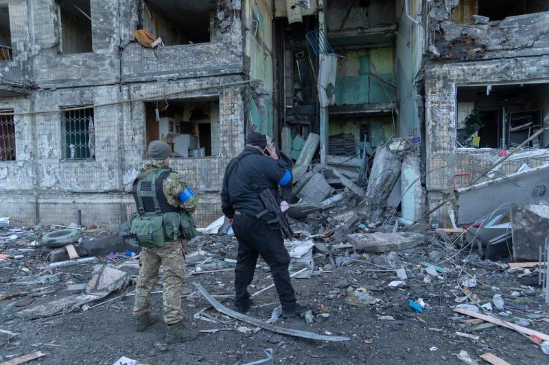 Bloc de apartamente distrus de bombardamente in Kiev, Foto: Andrea Filigheddu/NurPhoto/Shutterstock Editorial/Profimedia Images