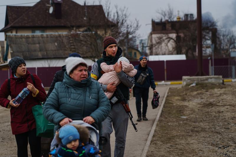 Civili ucraineni evacuati din Irpin, Foto: MARCUS YAM/LOS ANGELES TIMES / Shutterstock Editorial / Profimedia