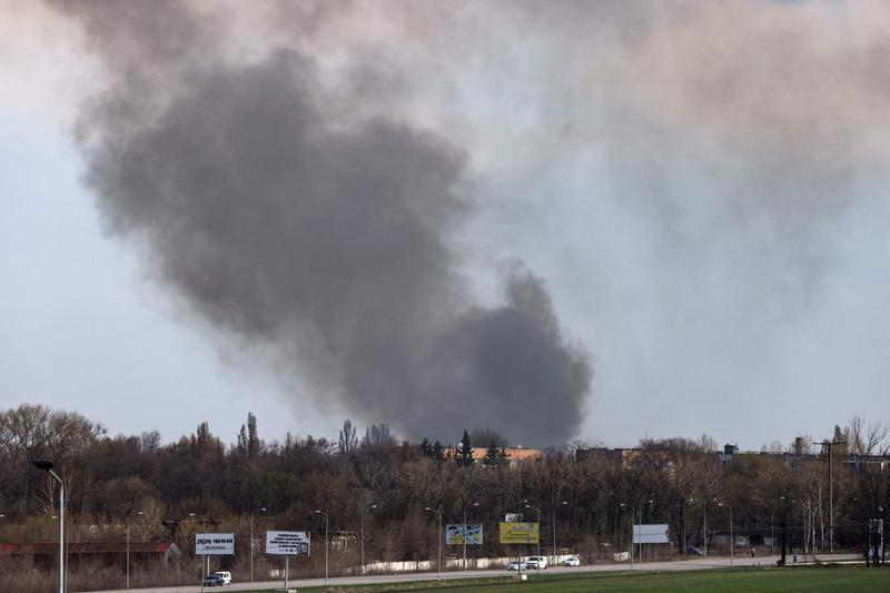 Aeroportul din Dnipro, ținta unui atac al forțelor ruse, Foto: Ronaldo Schemidt / AFP / Profimedia Images