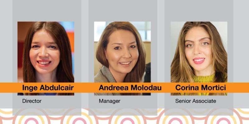 Inge Abdulcair, Andreea Molodau, Corina Motrici, Foto: PwC România