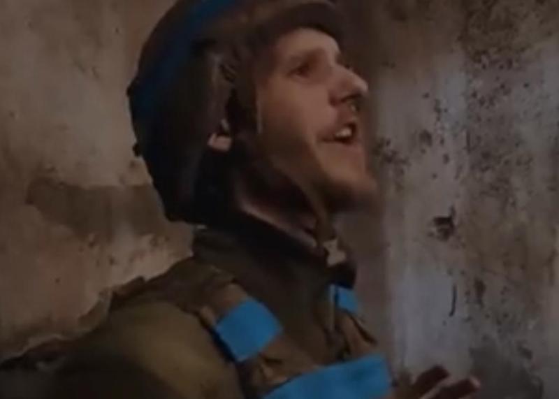 Militar ucrainean care canta din buncarele Azovstal melodia cu care Ucraina a castigat Eurovision, Foto: Captura