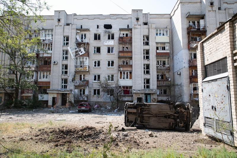 Blocuri bombardate în orașul Severodonetsk, Foto: Alexander Reka / TASS / Profimedia