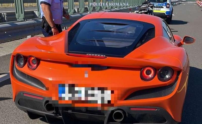 Şofer depistat cu 230 km/oră, Foto: IPJ Timis