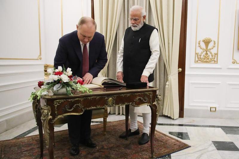 Vladimir Putin si Narendra Modi, Foto: Mikhail Klimentyev / Sputnik / Profimedia