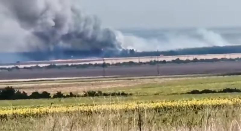 Incendiu de vegetaţie în Vrancea, Foto: Captură video Facebook