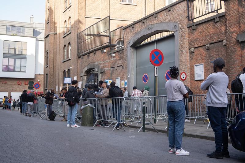 Centru de azilanți în Bruxelles, Foto: Noe Zimmer / Zuma Press / Profimedia