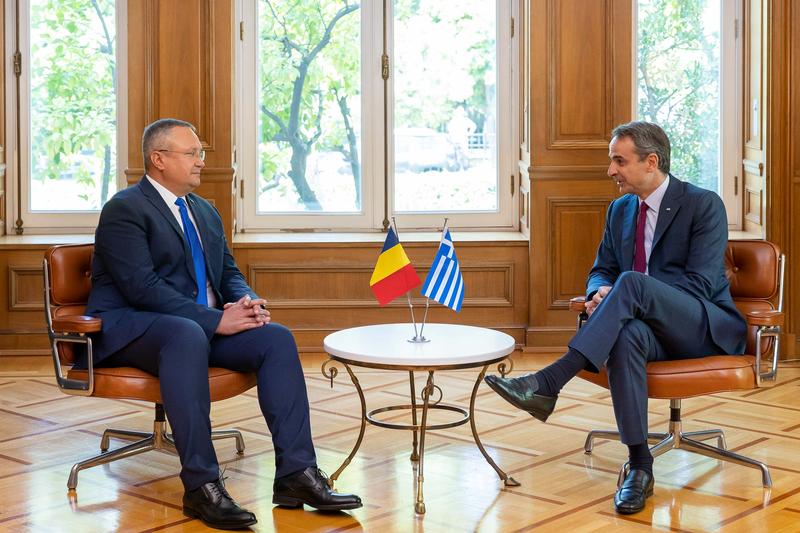Nicolae Ciucă și Kyriakos Mitsotakis, Foto: gov.ro