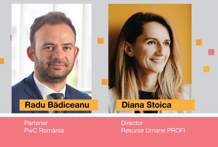 Radu Bădiceanu, Diana Stoica, Foto: PwC România