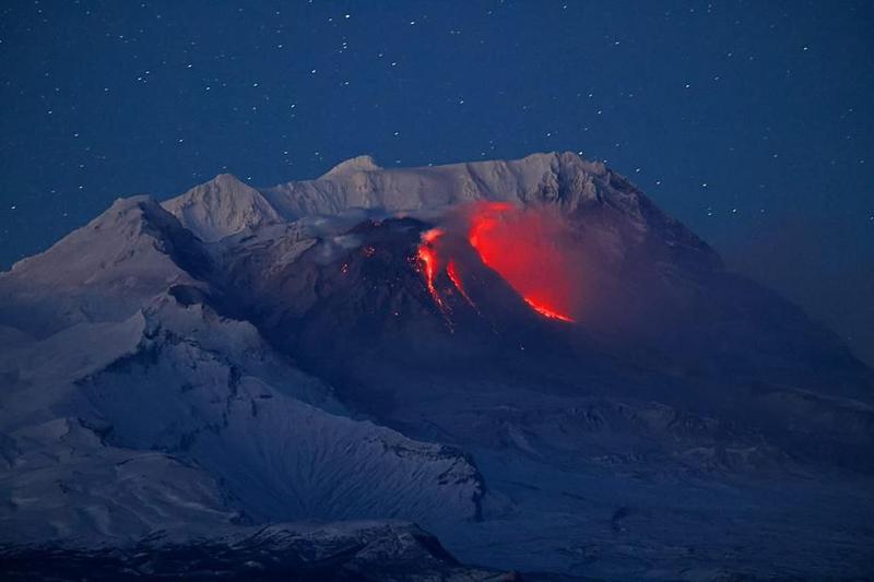 Vulcanul Shiveluch din Rusia, Foto: Institutul de Vulcanologie din Rusia