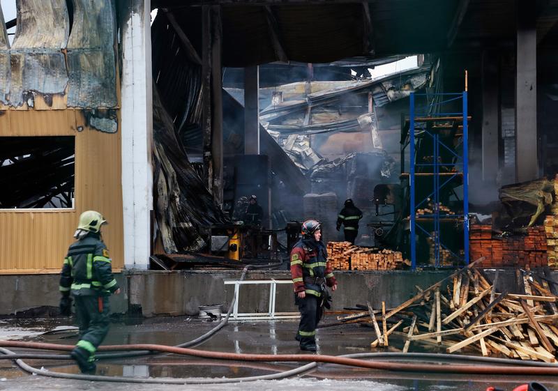 Incendiu la centrul comercial „Stroytrakt” de langa Moscova, Foto: Kommersant Photo Agency / ddp USA / Profimedia
