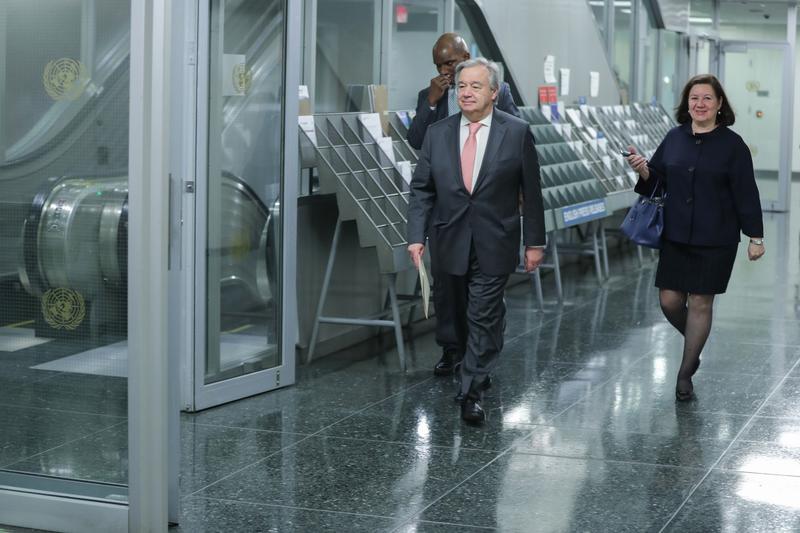 Antonio Guterres si Maria Luiza Viotti in spate dreapta, Foto: Europa Newswire / Shutterstock Editorial / Profimedia