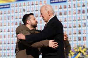 Joe Biden la Kiev, întâlnire cu Volodimir Zelenski, Foto: Dimitar DILKOFF / AFP / Profimedia