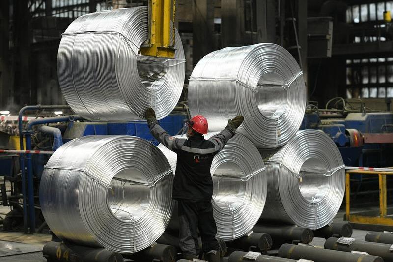 Fabrică de aluminiu aparținând RUSAL, Foto: Alexey Maishev / Sputnik / Profimedia