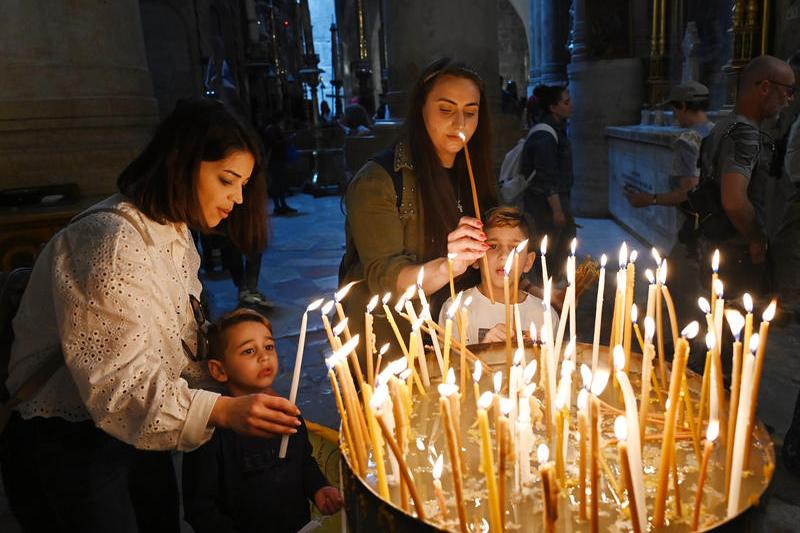 Credinciosi in Biserica Sf. Mormant- Ierusalim, Foto: DEBBIE HILL / UPI / Profimedia