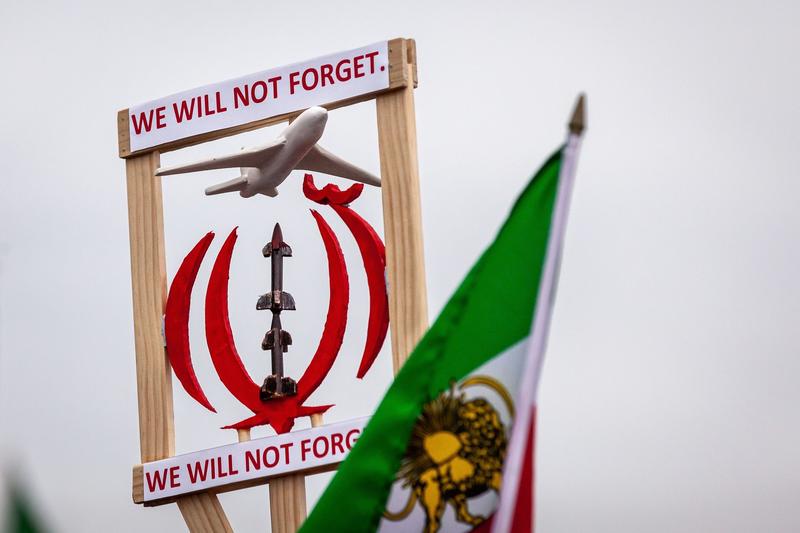 Marș în Iran în amintirea avionului doborât, Foto: Allison Bailey/NurPhoto / Shutterstock Editorial / Profimedia