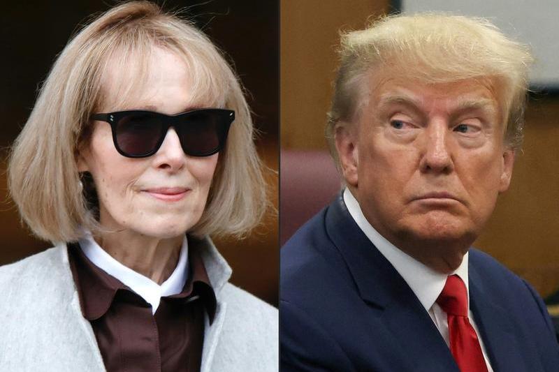 E. Jean Carroll și Donald Trump, Foto: Kena Betancur / AFP / Profimedia