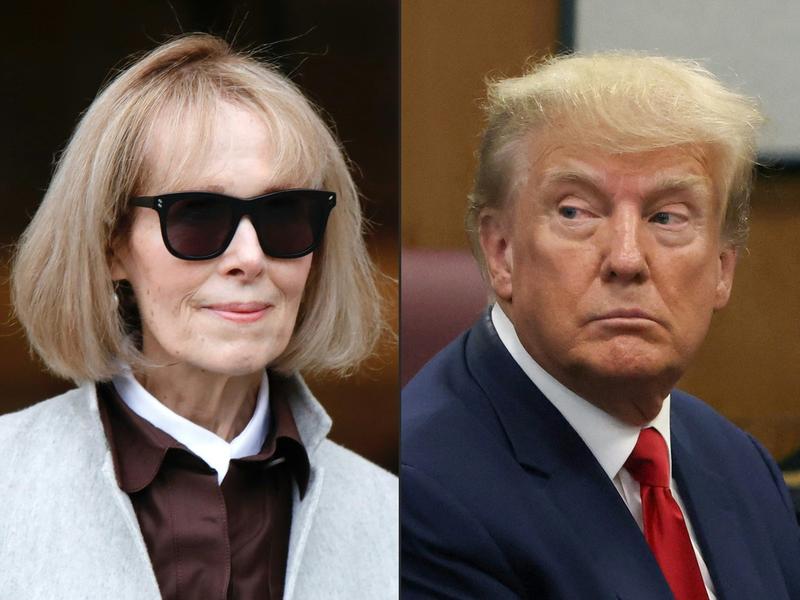 E. Jean Carroll și Donald Trump, Foto: Kena Betancur / AFP / Profimedia