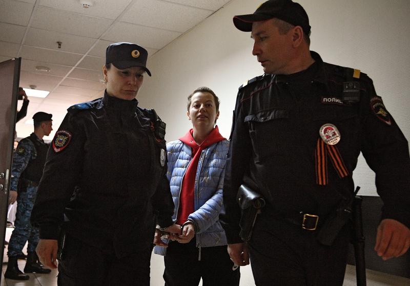Regizoarea rusă de teatru Evghenia Berkovici, arestată pentru „apologia terorismului”, Foto: Kommersant Photo Agency / ddp USA / Profimedia