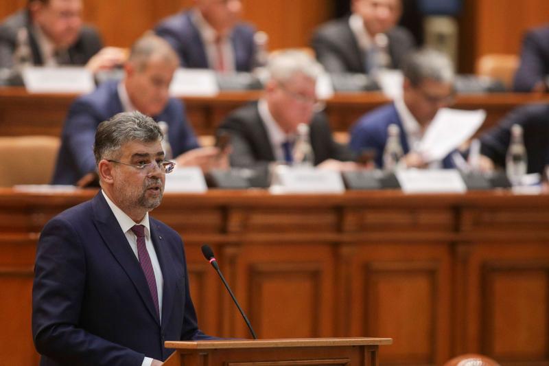 Marcel Ciolacu, în Parlament, Foto: Inquam Photos / Octav Ganea