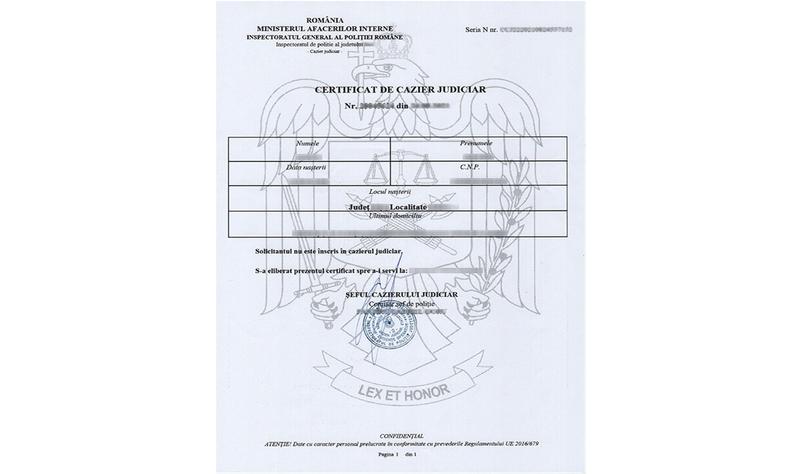 Procedura de obținere a unui cazier judiciar online, Foto: caziere.ro