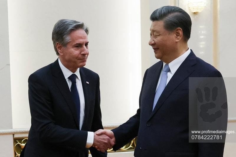 Antony Blinken si Xi Jinping, Foto: Leah Millis / AP / Profimedia