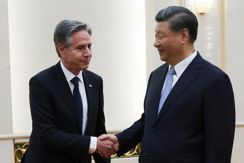 Antony Blinken și Xi Jinping s-au întâlnit la Beijing, Foto: Leah Millis / AP / Profimedia