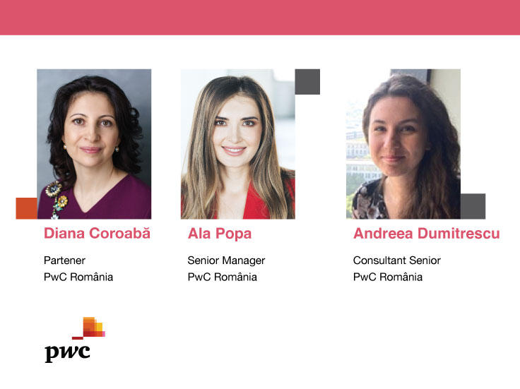 Diana Coroabă, Ala Popa, Andreea Dumitrescu, Foto: PwC România