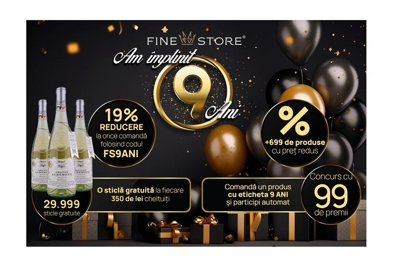 FineStore sărbătorește 9 ani, Foto: FineStore.ro