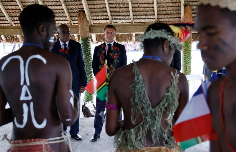 Emmanuel Macron in vizita in Vanuatu, Foto: Ludovic Marin / AFP / Profimedia Images