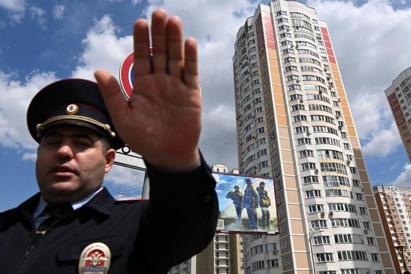 Polițist în Moscova, Rusia, Foto: Kirill KUDRYAVTSEV / AFP / Profimedia