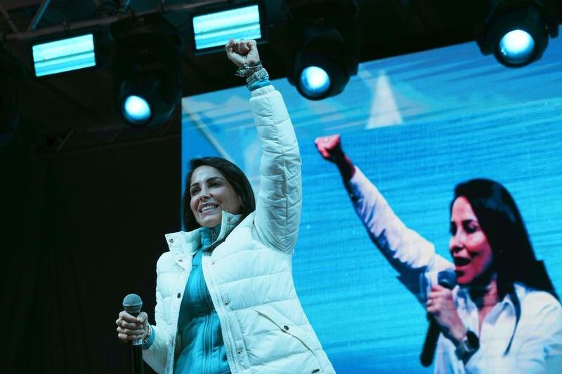 Luisa Gonzalez este favorita alegerilor prezidentiale din Ecuador, Foto: Dolores Ochoa / Associated Press / Profimedia Images