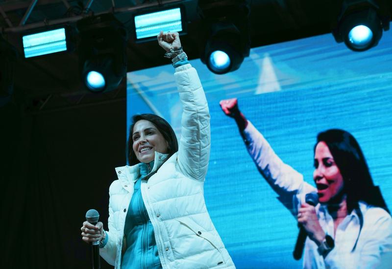 Luisa Gonzalez este favorita alegerilor prezidentiale din Ecuador, Foto: Dolores Ochoa / Associated Press / Profimedia Images