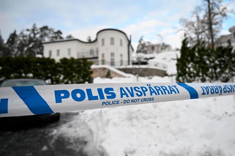 casa in care se aflau Sergej Skvortsov si sotia sa cand au fost arestati pentru spionaj in favoarea Rusiei, Foto: Fredrik Sandberg / AP / Profimedia