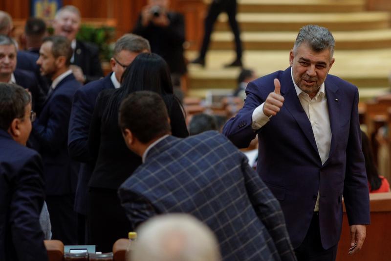 Marcel Ciolacu, în Parlament, Foto: Inquam Photos / Octav Ganea