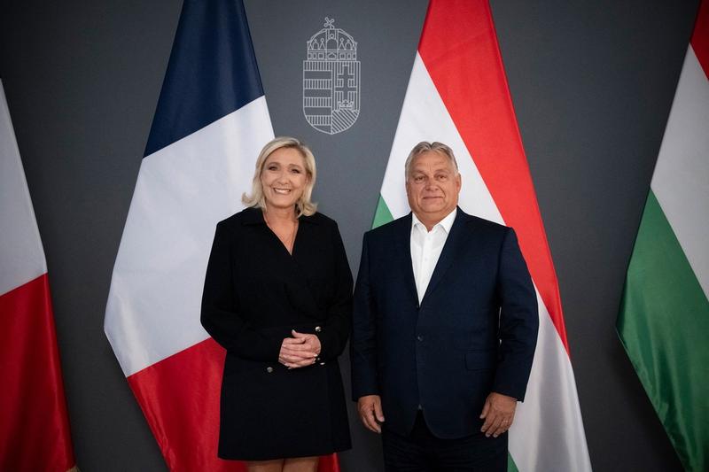 Marine Le Pen și Viktor Orban, Foto: Vivien Cher Benko / AFP / Profimedia