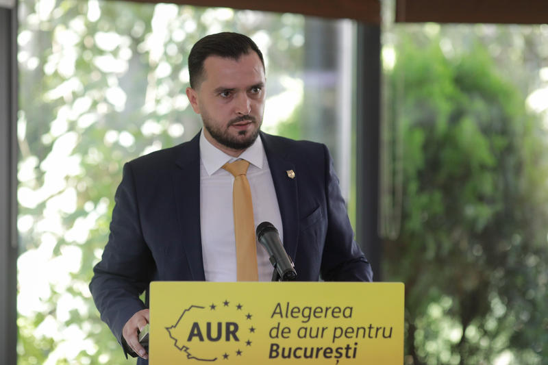 Mihai Enache, candidatul AUR la primăria Capitalei, Foto: Inquam Photos / George Călin