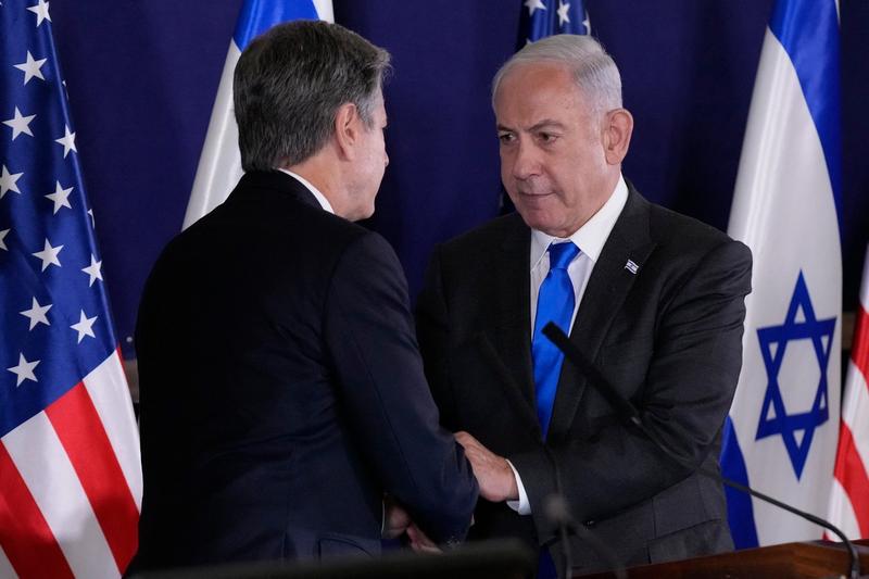 Benjamin Netanyahu l-a primit la Ierusalim pe Antony Blinken, Foto: Jacquelyn Martin / AFP / Profimedia