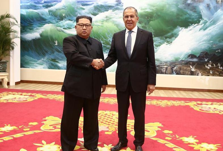 Kim Jong Un si Serghei Lavrov, Foto: Valery Sharifulin / AP / Profimedia