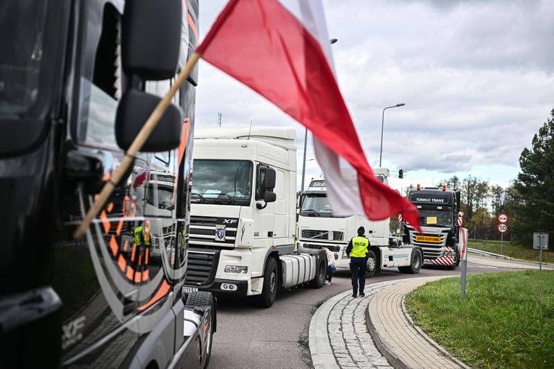 Protest al camionagiilor polonezi la granița cu Ucraina, Foto: AA/ABACA / Abaca Press / Profimedia