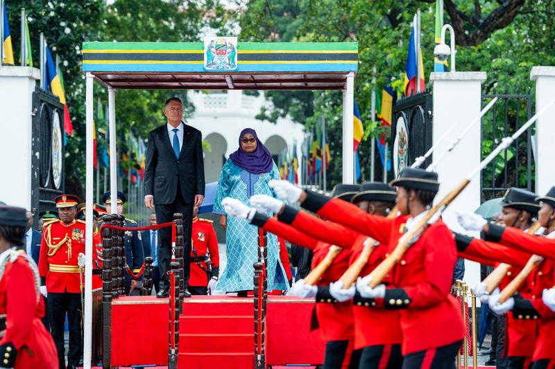 Klaus Iohannis și președinta Tanzaniei, Samia Hassan, Foto: Presidency.ro