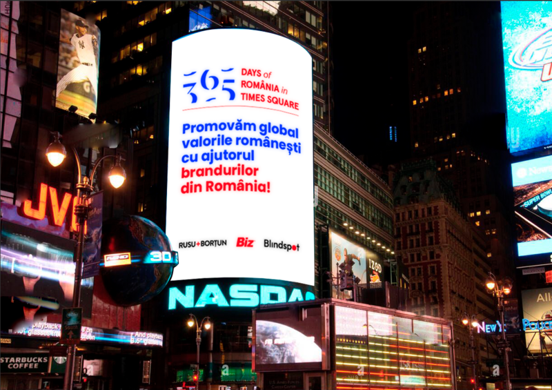 Brandurile și valorile românești vor invada Times Square timp de 365 de zile începând cu 1 Decembrie, Foto: RUSU BORȚUN