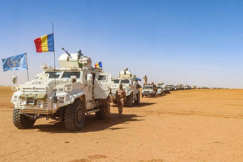 Convoi cu trupe din Ciad din cadrul misiunii MINUSMA, care s-au retras din Mali pe 25 octombrie, Foto: AFP / AFP / Profimedia