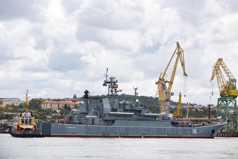 Nava Novocherkassk, care a fost lovita de ucraineni, in 2021, Foto: Katrina Kochneva / Zuma Press / Profimedia