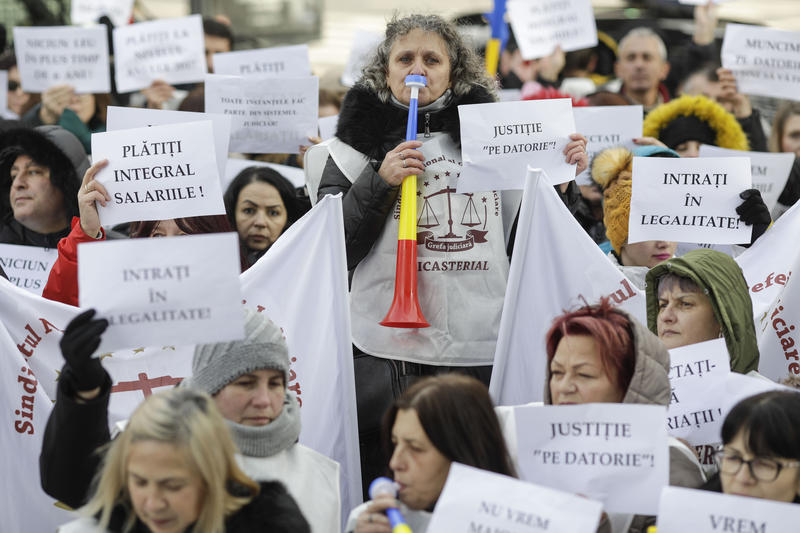 Protest al grefierilor, Foto: Inquam Photos / Octav Ganea