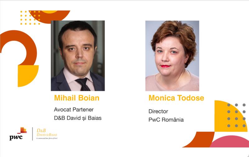 Mihail Boian, Monica Todose, Foto: PwC România