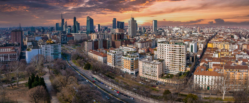 Vedere panoramică din Milano, Foto: Ingus Kruklitis | Dreamstime.com