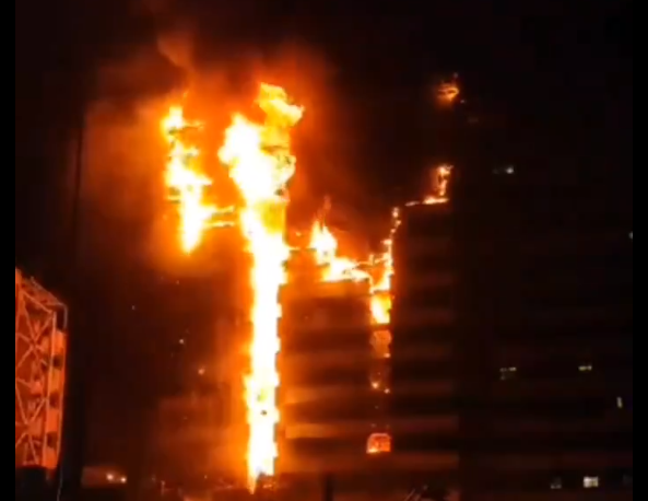 incendiu de proportii la un spital din Teheran, Foto: Captura video